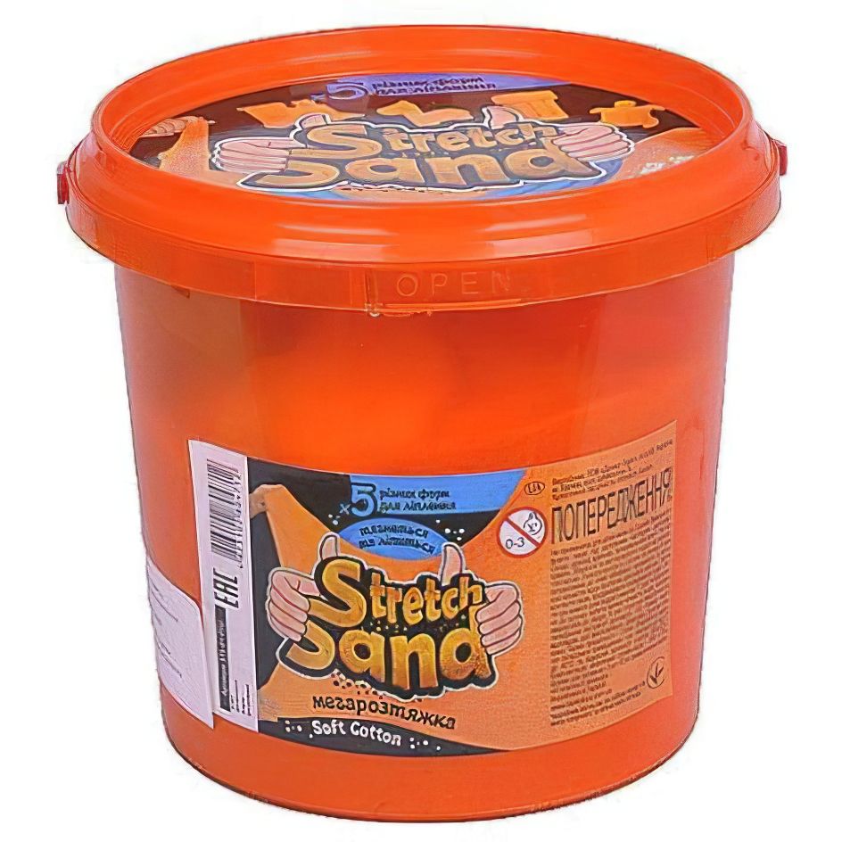 Креативное творчество Danko Toys Stretch Sand STS-01-01U 700 гр Оранжевый - фото 1