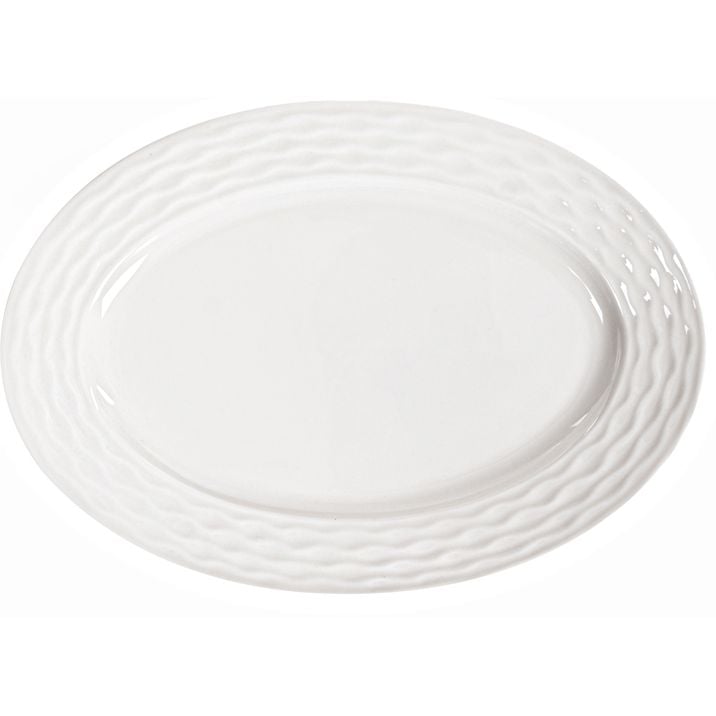 Блюдо Lefard Хвиля овальне, 31х26 см, біле (359-479-1) - фото 1