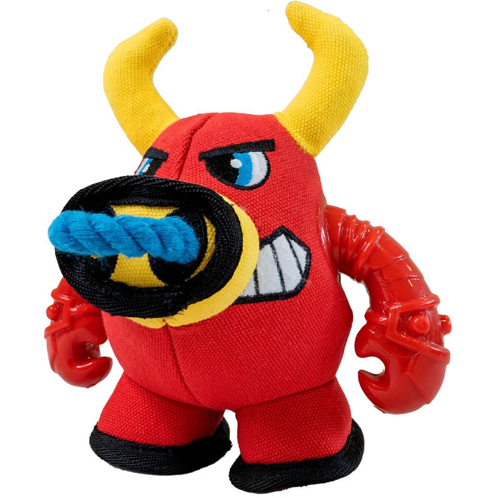 Игрушка для собак Croci Warriors Bull Plush Бык Сказочные воины с пищалкой 18х12х12 см - фото 1