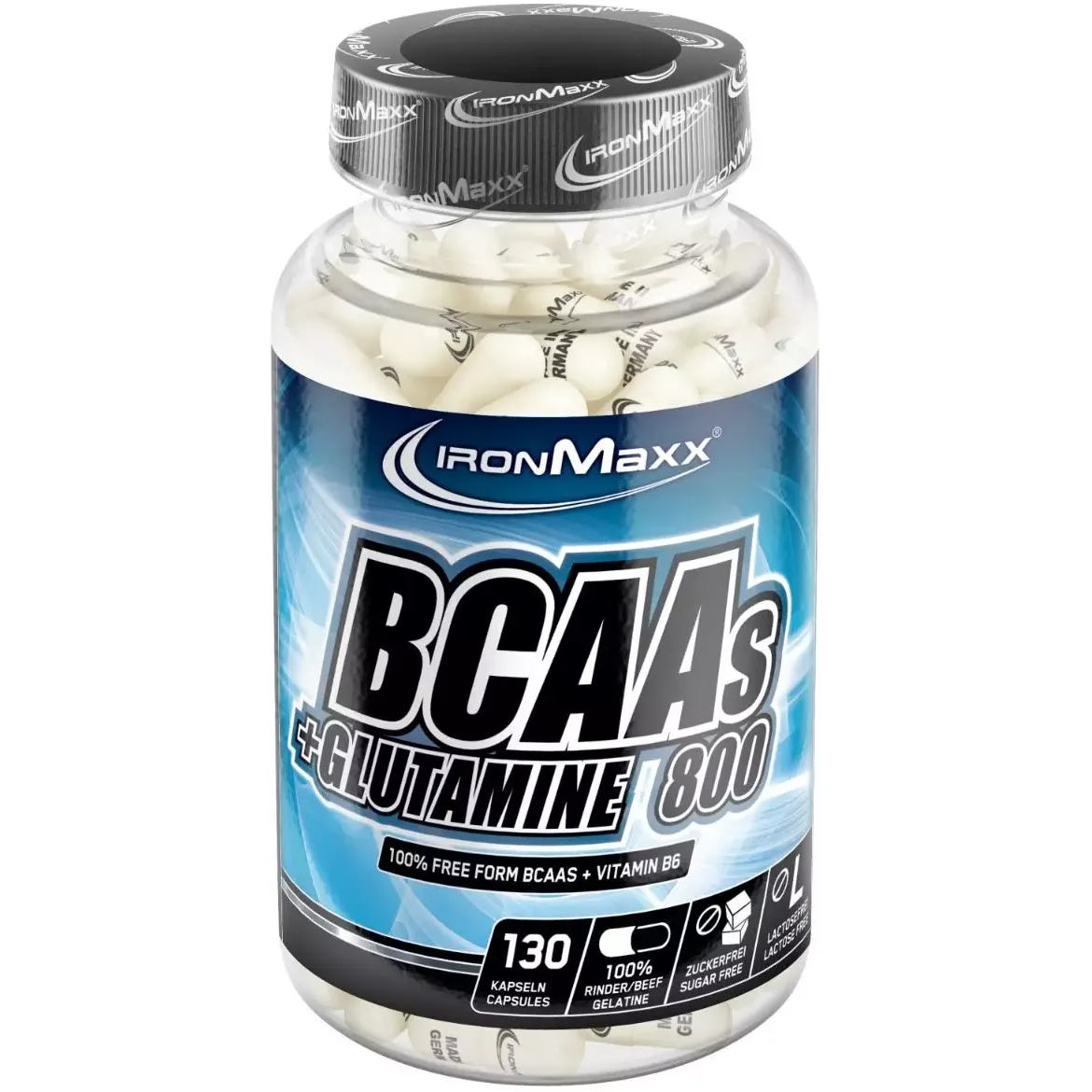 Аминокислота IronMaxx BCAA´s + Glutamine 800, 130 капсул - фото 1