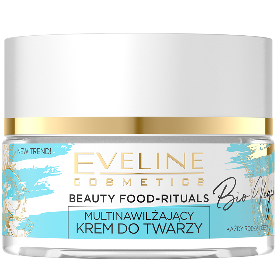 Глубоко увлажняющий крем для лица Eveline Beauty Food-Rituals Bio Vegan, 50 мл - фото 1