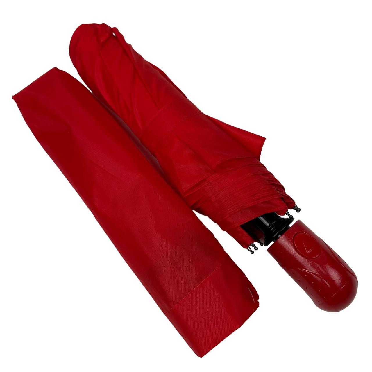 Жіноча складана парасолька напівавтомат Toprain 98 см червона - фото 2