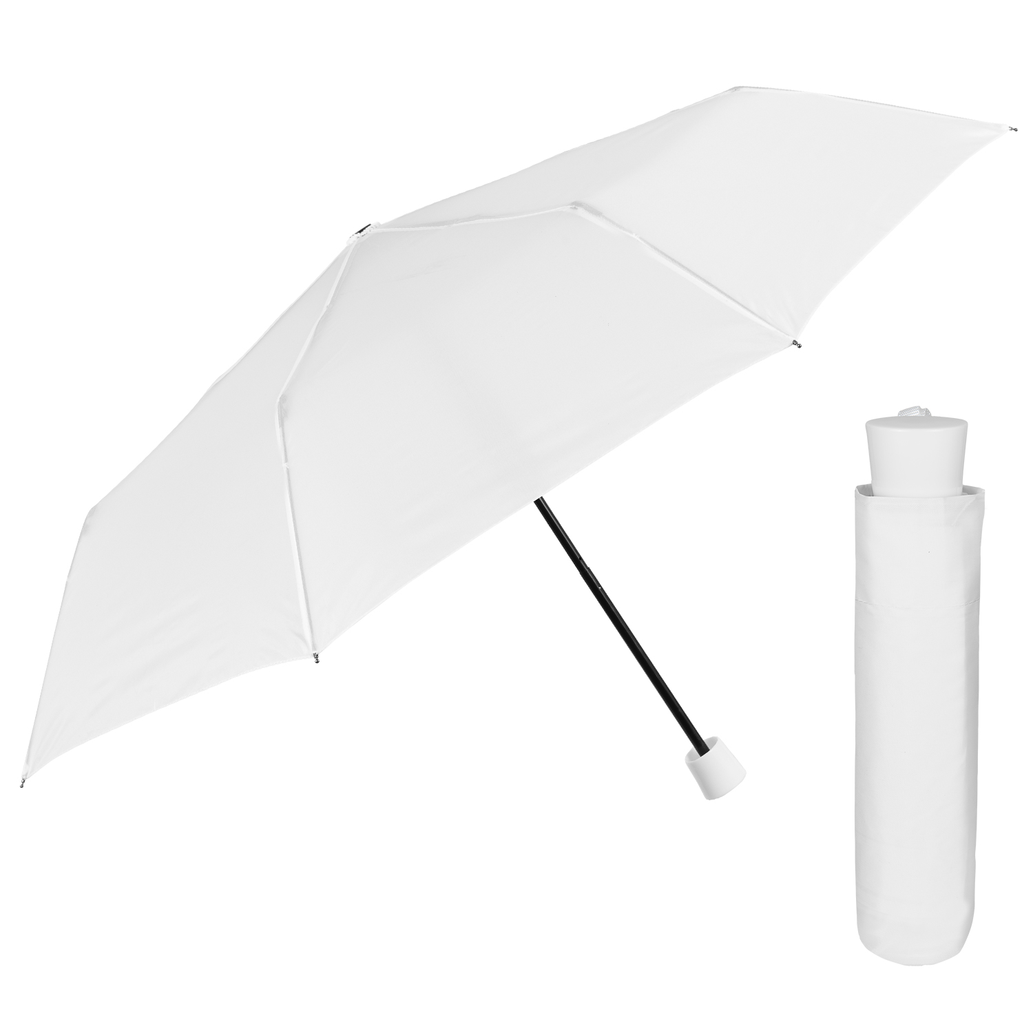 Зонтик Perletti Ombrelli складной механический белый (96005-04) - фото 2