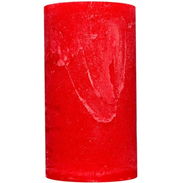 Свічка Pragnis Рустік, 5,5х10 см, червона (C5510-125) - фото 1