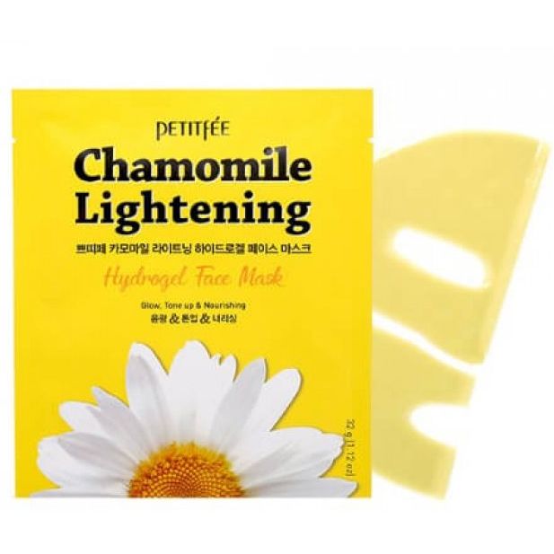 Гидрогелевая маска для лица Petitfee Chamomile Lightening Hydrogel Face Mask Ромашка, 32 г, 1 шт. - фото 2