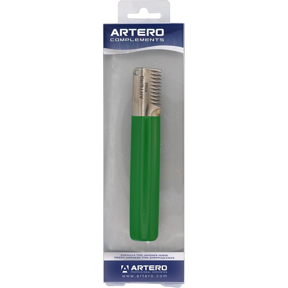 Нож для стрипинга Artero, 9 зубьев, зеленый - фото 6