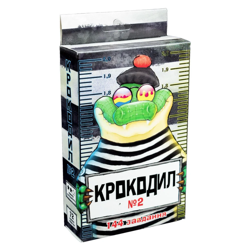 Карткова гра Strateg Крокодил №2, укр. мова (30725) - фото 1