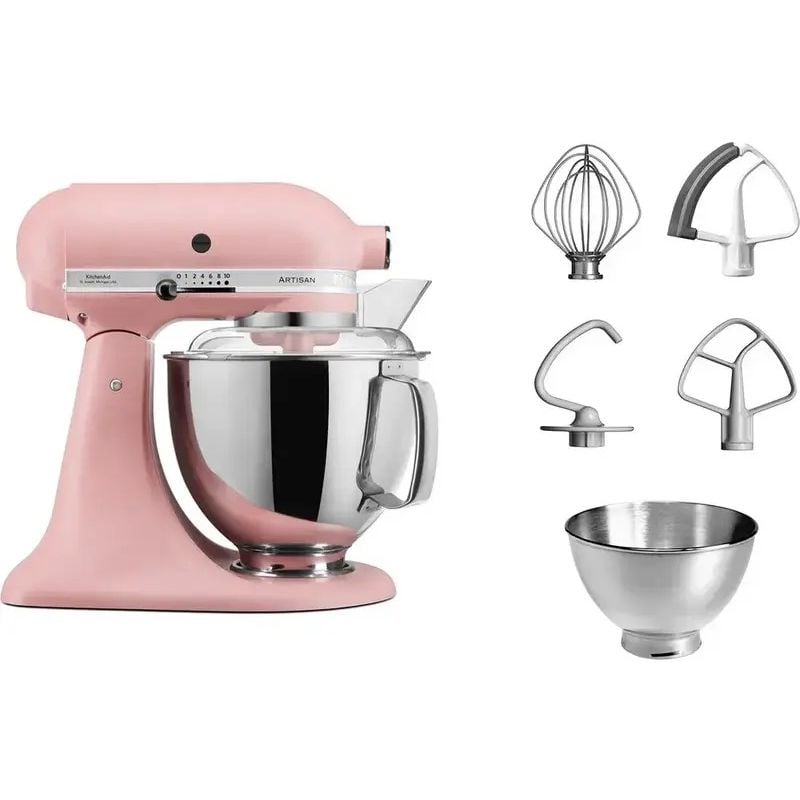 Планетарний міксер KitchenAid Artisan 4.8 л суха троянда (5KSM175PSEDR) - фото 4