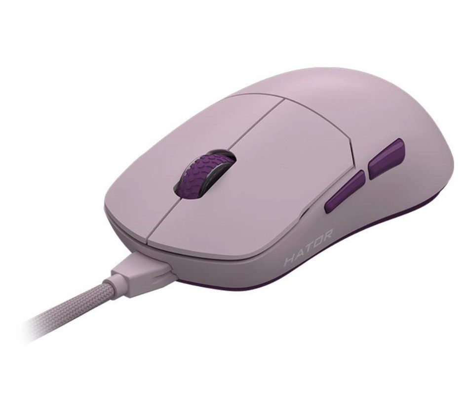 Ігрова миша Hator Quasar Essential ESports Gaming 6200 DPI 30G Lilac - фото 1