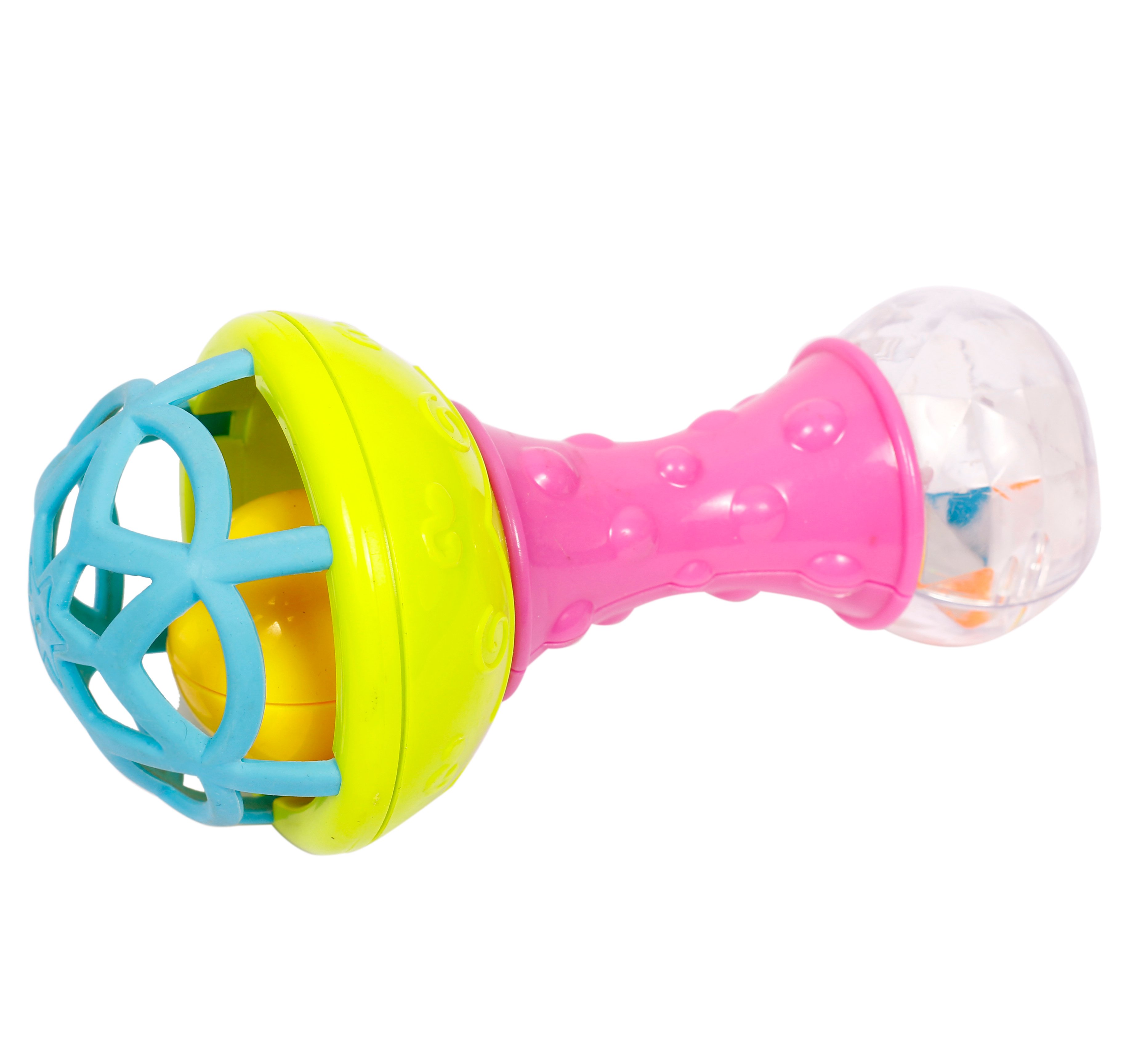 Іграшка-брязкальце Lindo, зелений з фіолетовим (Б 323 фиол) - фото 1