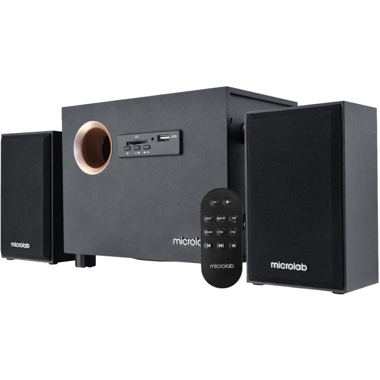 Комп'ютерна акустика Microlab M-105R 2.1 Black - фото 1