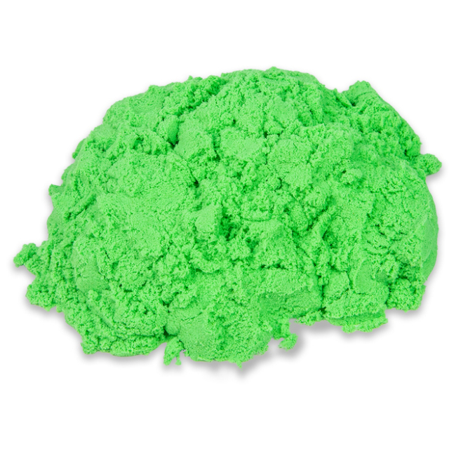 Кинетический песок Strateg Magic sand зеленый 1 кг (39404-2) - фото 2