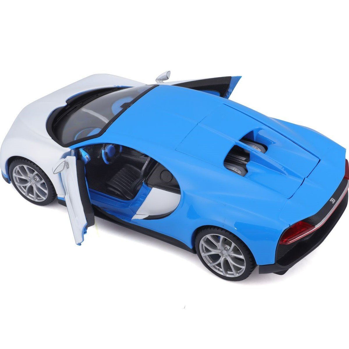 Автомодель Maisto Bugatti Chiron бело-голубой - тюнин, 1:24 (32509 white/blue) - фото 7