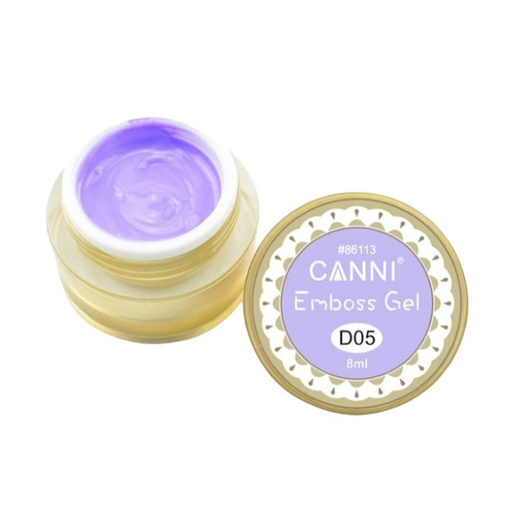 Гель-паста Canni 3D Emboss Gel D05 ніжно-бузковий 8 мл - фото 1