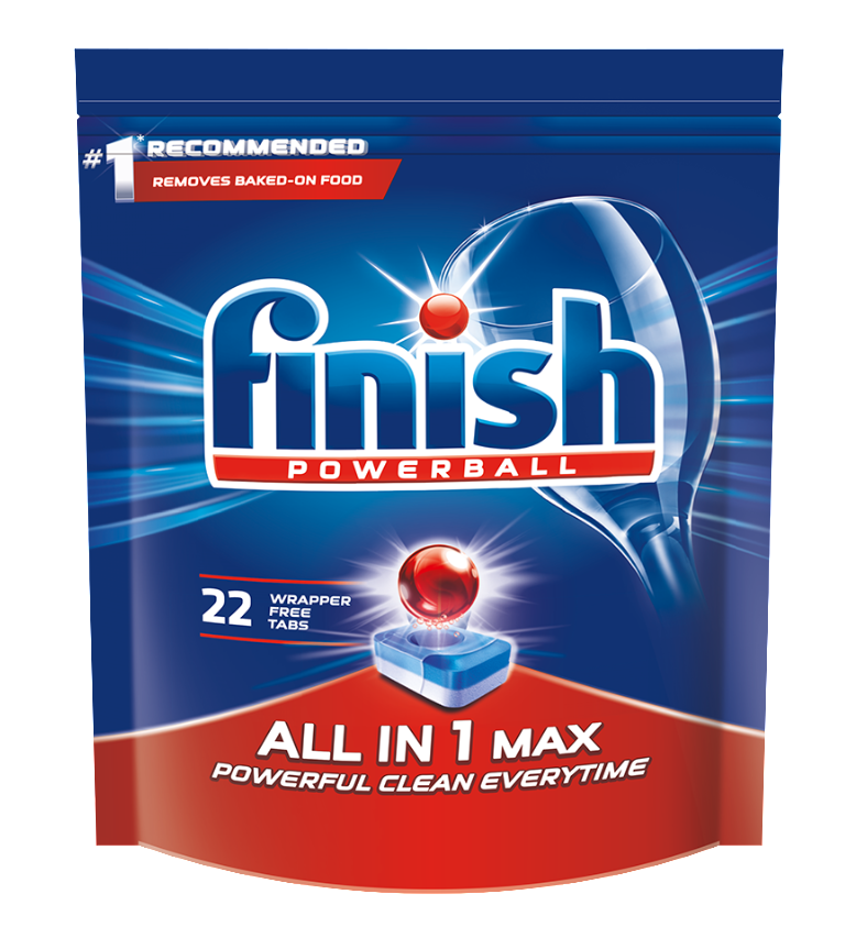 Таблетки для посудомоечных машин Finish All in one Max, 22 шт. - фото 1