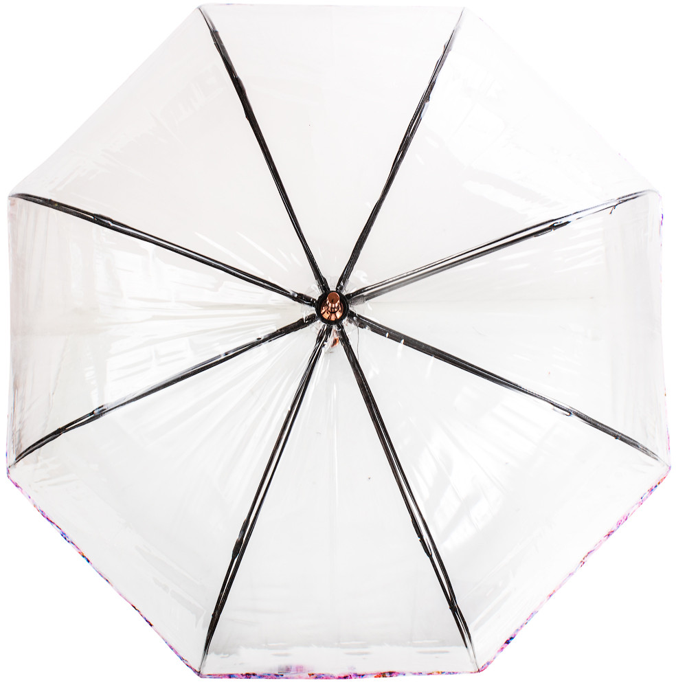 Женский зонт-трость механический Fulton 86 см прозрачный - фото 2