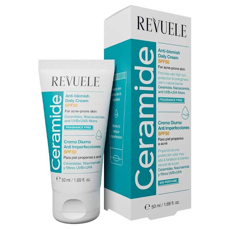 Крем для обличчя Revuele Ceramide Anti-Blemish, проти плям та пігментації, SPF50, 50 мл - фото 1