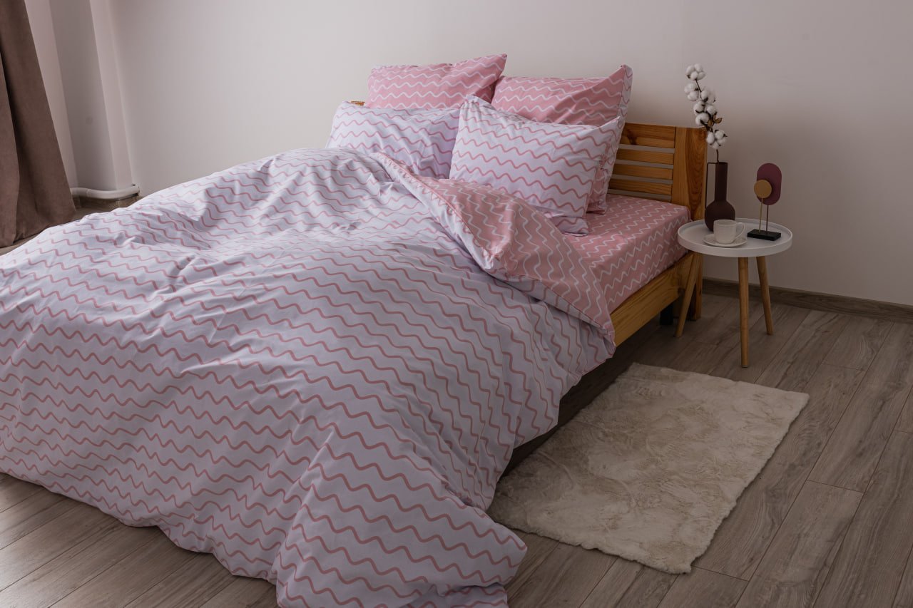 Комплект постельного белья ТЕП Happy Sleep 333 Strawberry Dream семейный розовый с белым (2-03797_25049) - фото 2
