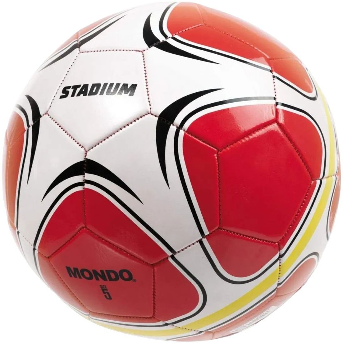 Футбольный мяч Mondo Stadium, размер 5, красный (13901) - фото 1
