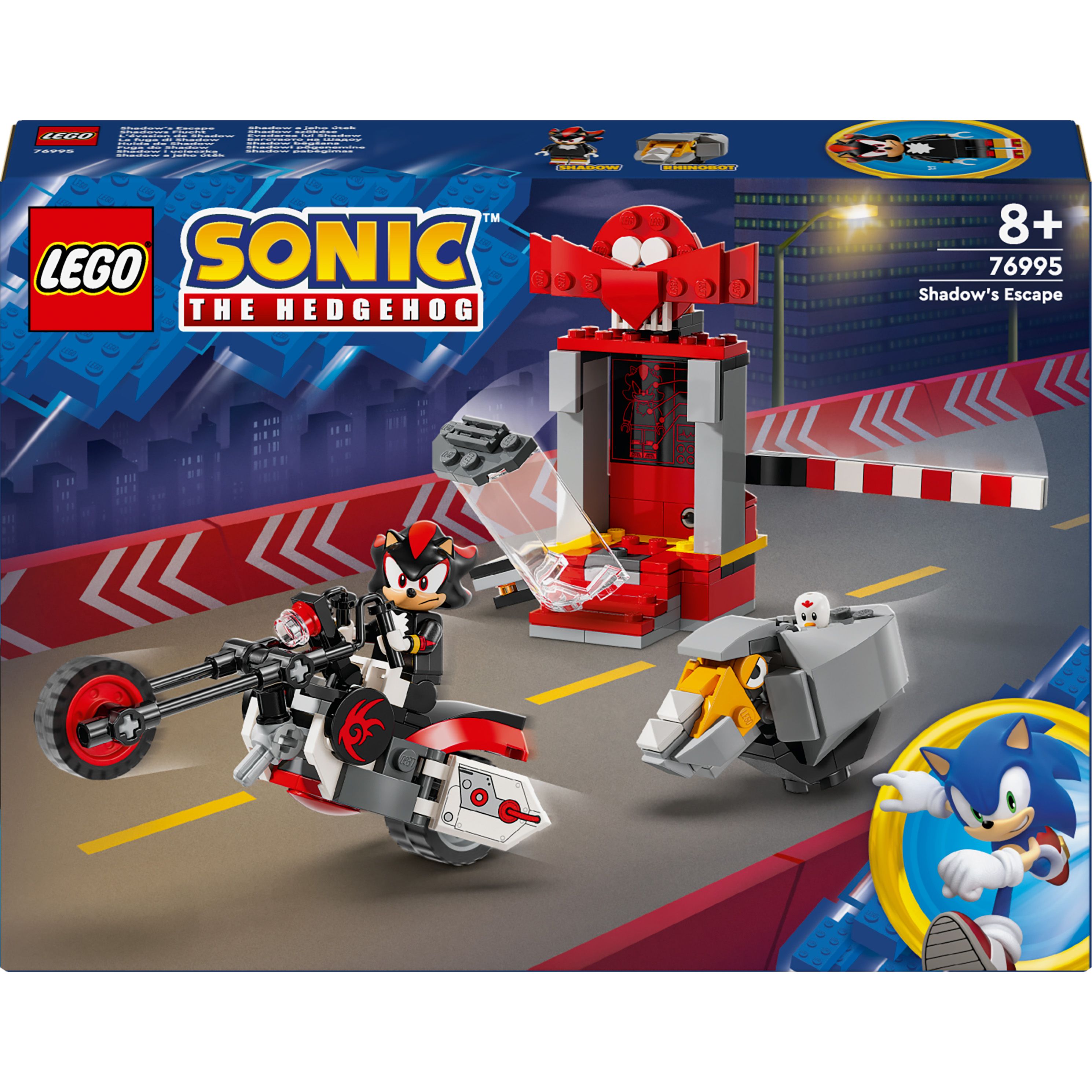 Конструктор LEGO Sonic Еж Шедоу Побег 196 деталей (76995) - фото 1