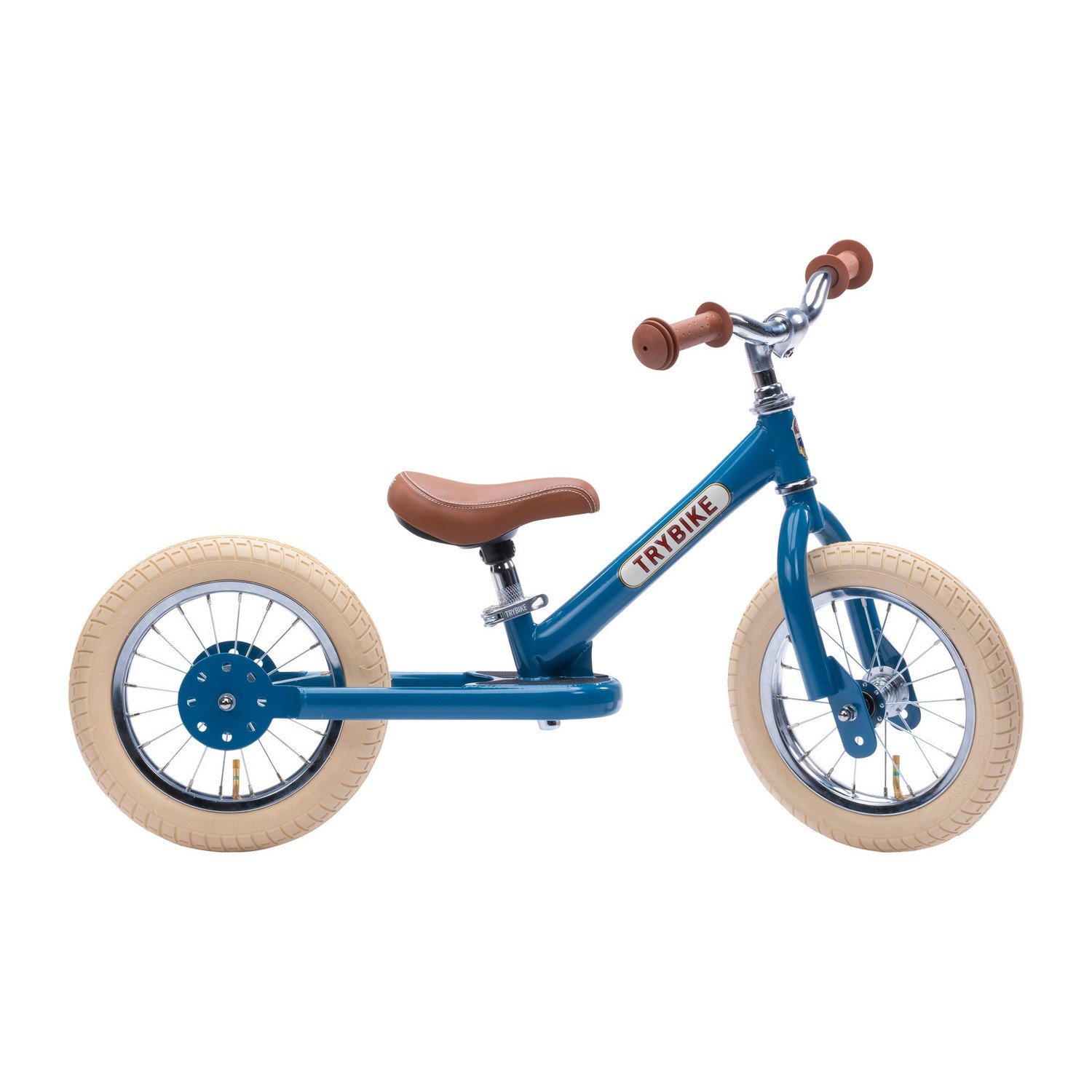 Двухколесный балансирующий велосипед Trybike steel 2 в 1, синий (TBS-2-BLU-VIN) - фото 3
