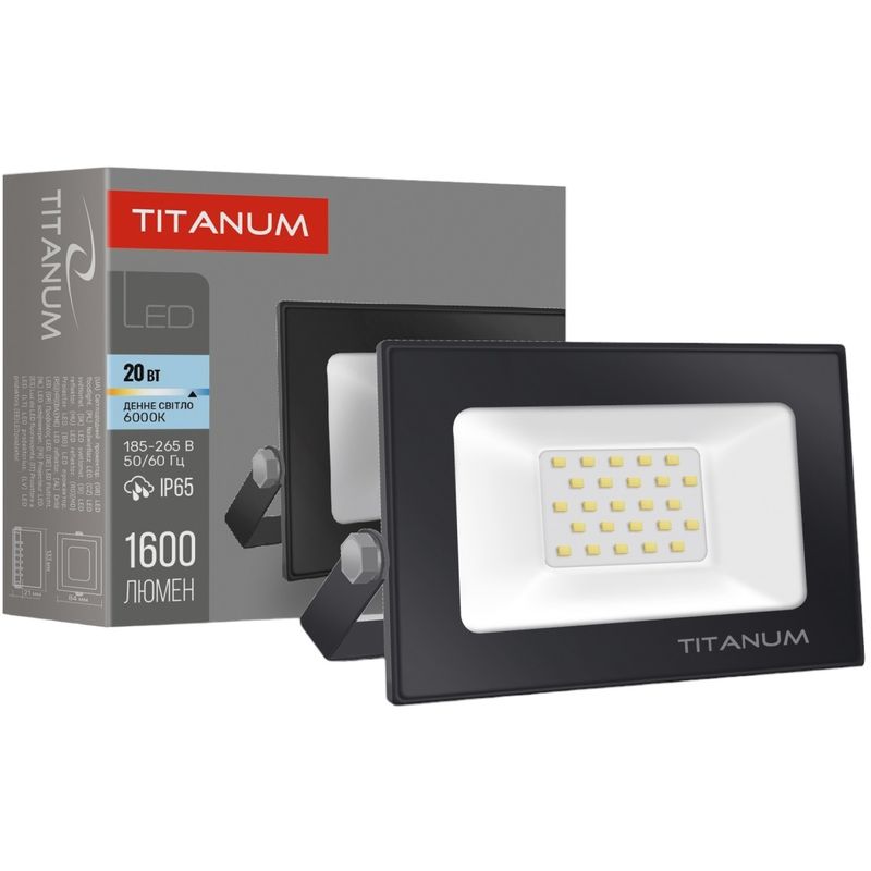 Прожектор Titanum LED TLF206 20W 6000K (TLF206) - фото 1