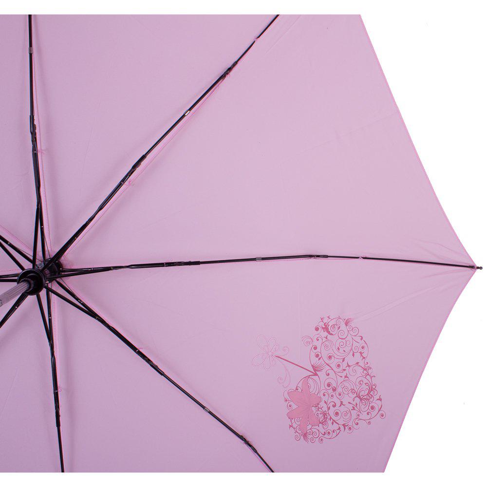 Жіноча складана парасолька напівавтомат Airton 100 см рожева - фото 2