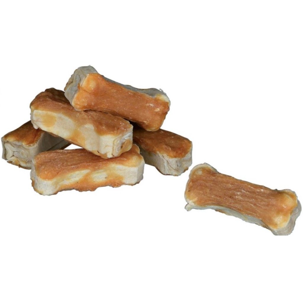Ласощі для собак Trixie Кістка для чищення зубів Denta Fun з куркою 5 см 8 шт. 120 г (31340) - фото 1