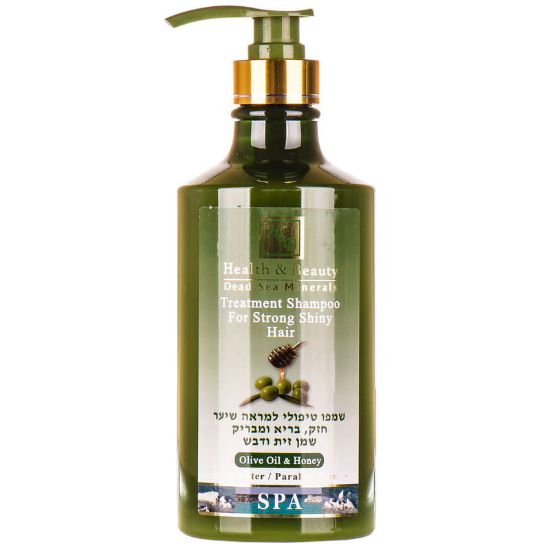 Шампунь Зміцнюючий для сухого ламкого волосся Health&Beauty Treatment Shampoo, з оливковою олією та медом, 780 мл - фото 1