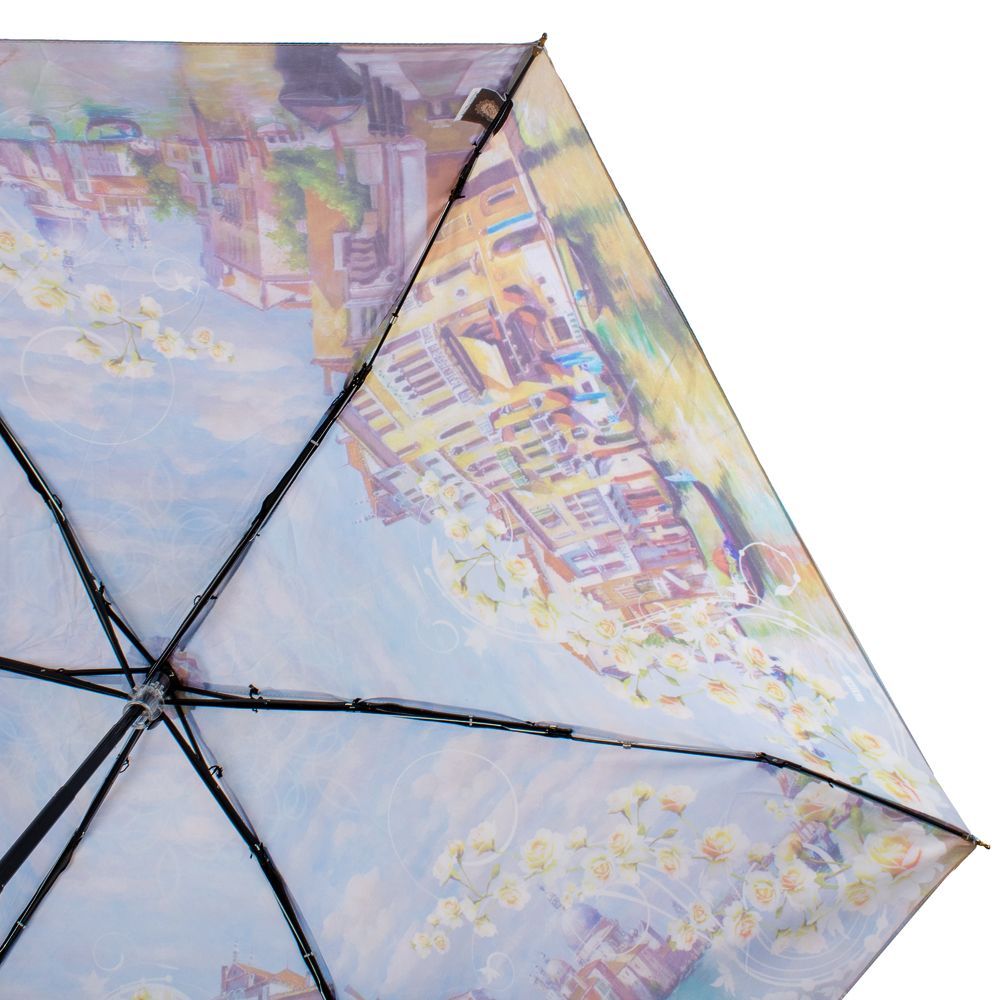 Жіноча складана парасолька механічна Lamberti 93 см різнобарвна - фото 4
