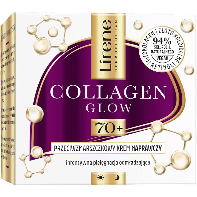 Восстанавливающий крем для лица Lirene Collagen Glow 70+, 50 мл - фото 2