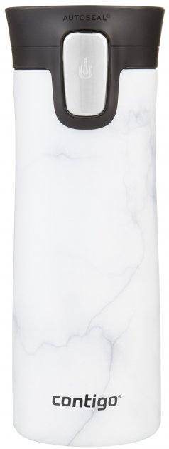 Термостакан Contigo, 420 мл, белый дымчатый мраморный (2104543) - фото 1