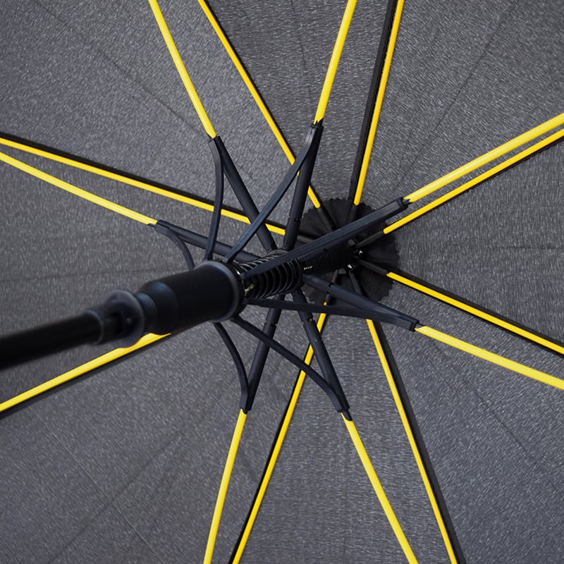 Зонт Bergamo Line, черный с желтым (7130008) - фото 5