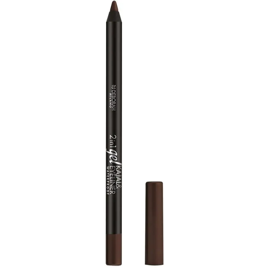 Олівець для очей Deborah 2 в 1 Kajal & Eyeliner Gel Pencil відтінок 5 (Brown) 1.4 г - фото 1