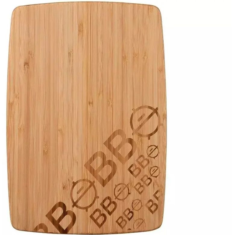 Фото - Обробна дошка / підставка Bergner Дошка для нарізання  Bbq Lovers бамбукова 30х22 см  (BG-39987-AA)