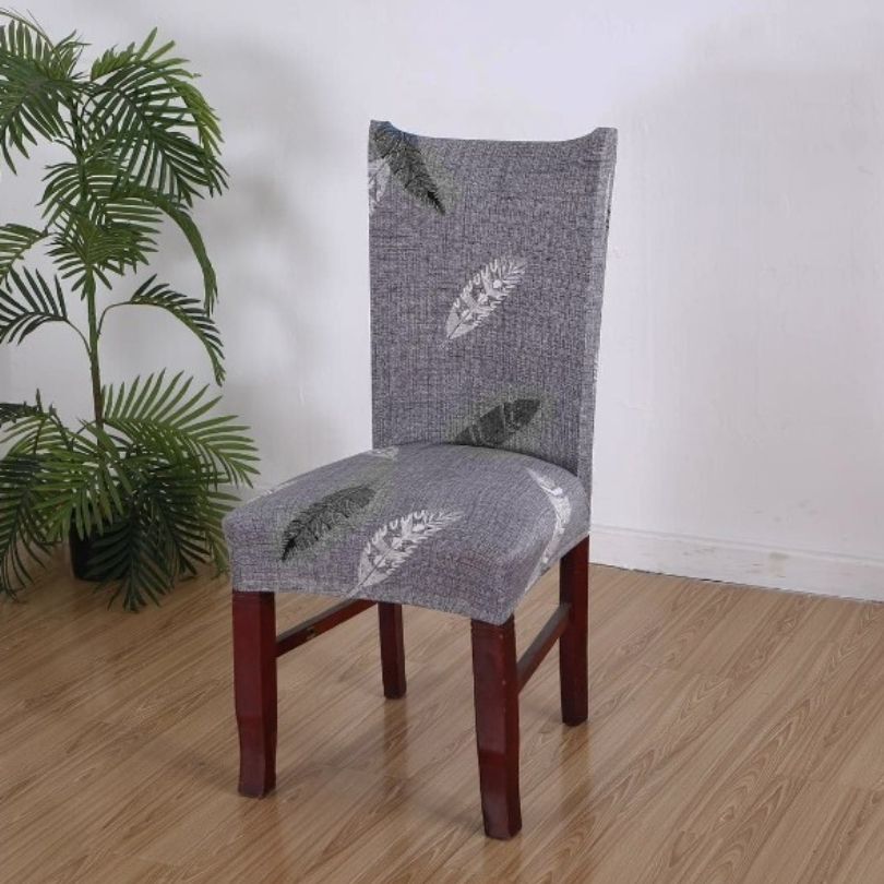 Чохол на стілець Stenson R89955 натяжний сірий (26012) - фото 1