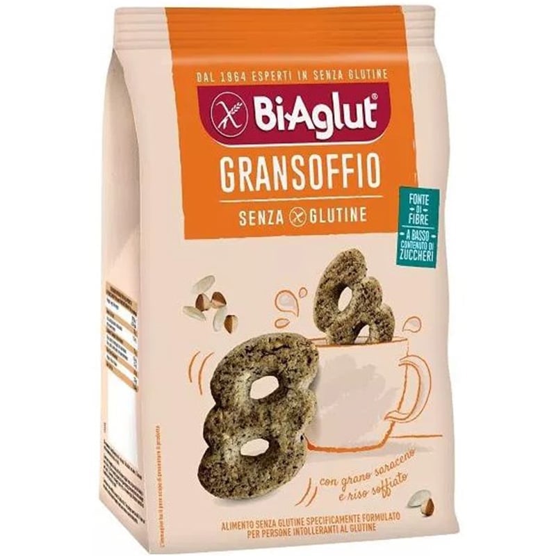 Печенье безглютеновое BiAglut Gransoffio 200 г - фото 1