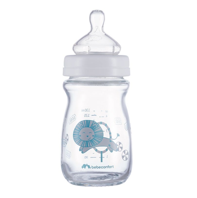 Пляшечка для годування скляна Bebe Confort Emotion Glass Bottle, 130 мл, біла (3102201940) - фото 2