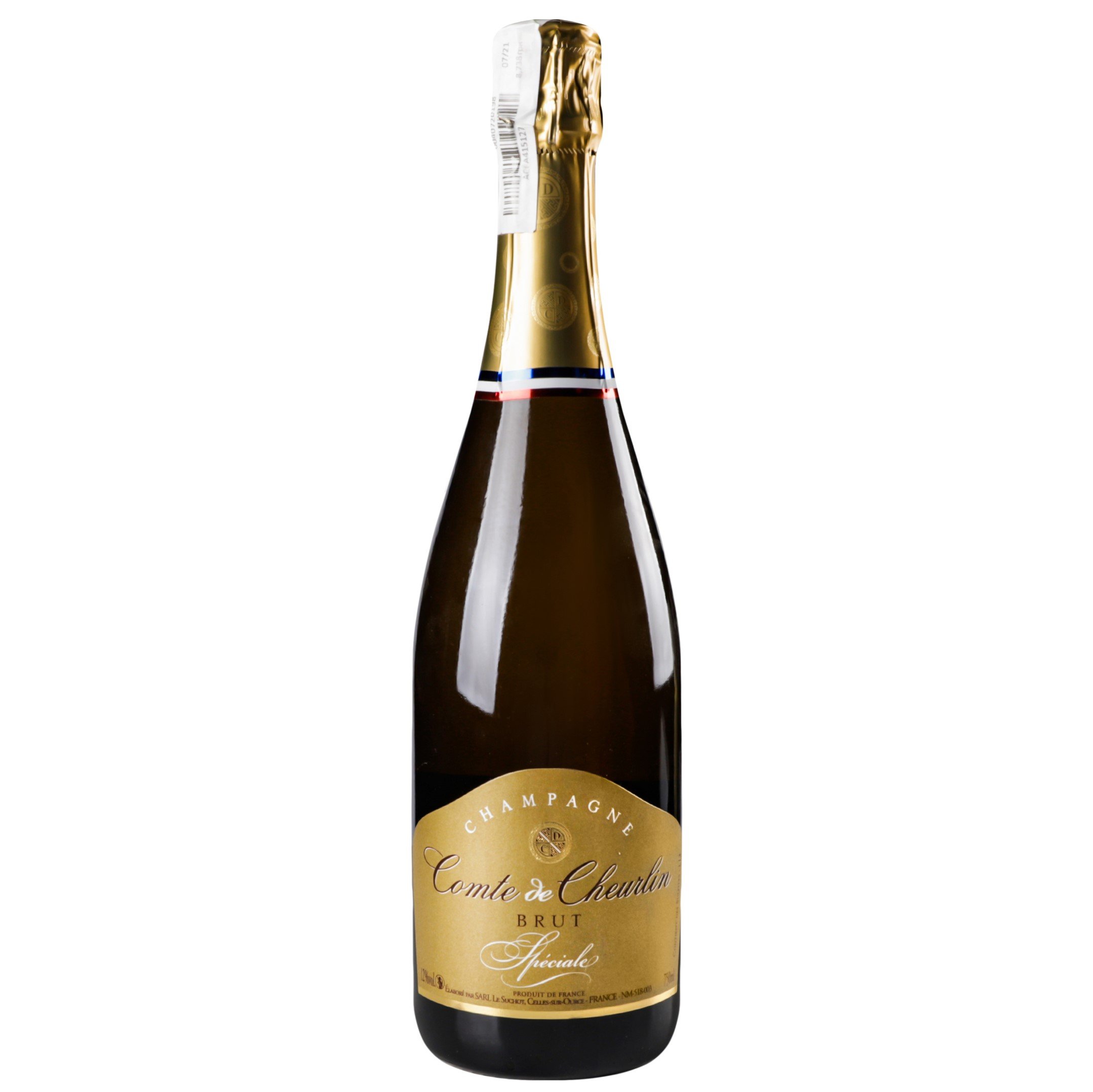 Шампанське Comte de Cheurlin Cuvee Speciale Brut, 0,75 л, 12% (636940) - фото 1