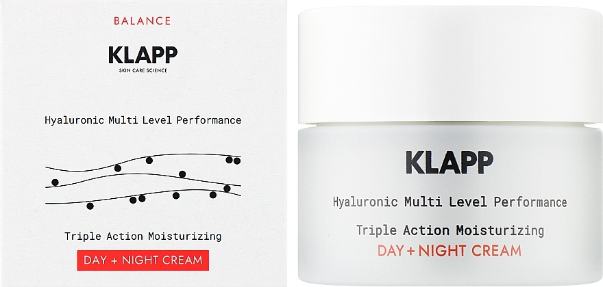 Увлажняющий крем Klapp Balance Triple Action Moisturizing Day + Night Cream 50 мл - фото 2