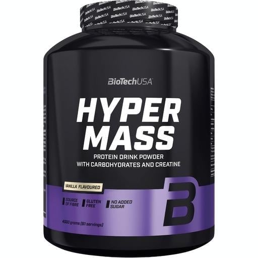 Гейнер BioTech Hyper Mass Vanilla 4 кг - фото 1