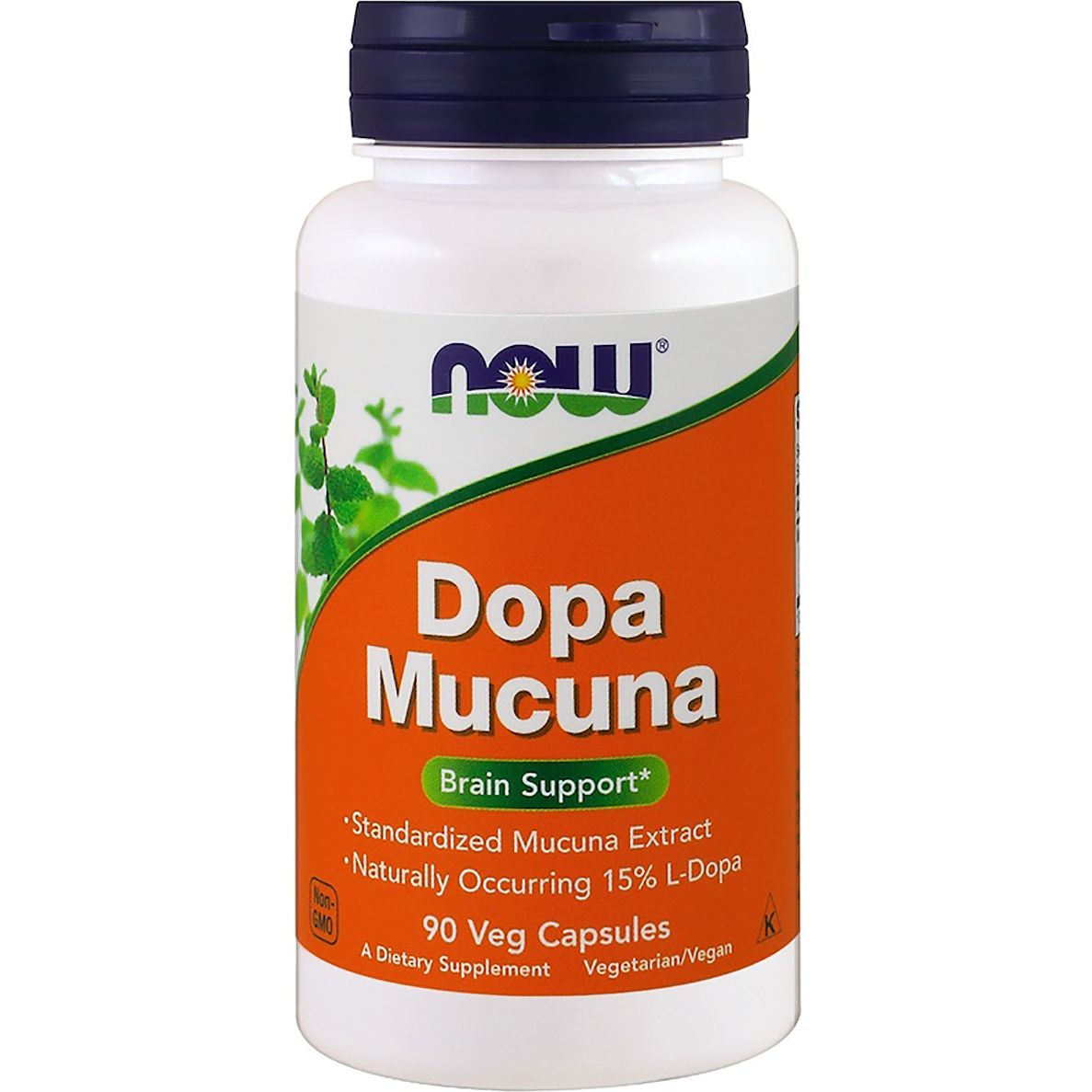 Натуральная добавка Now Мукуна Жгучая Dopa Mucuna 90 капсул - фото 1