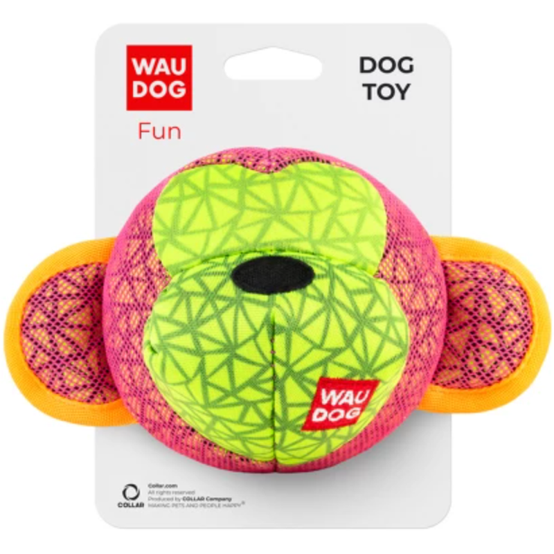 Игрушка для собак Waudog Fun обезьяна, 16х10 см, розовый (62037) - фото 1