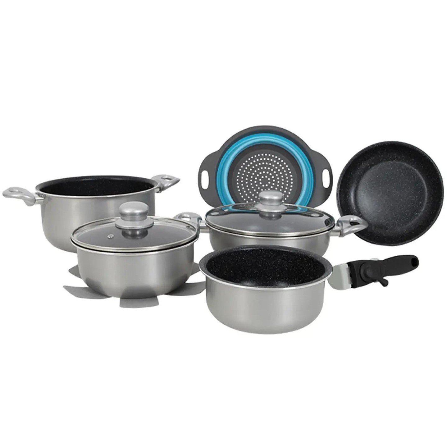 Набор посуды Gimex Cookware Set induction Silver 9 предметов (6977226) - фото 1
