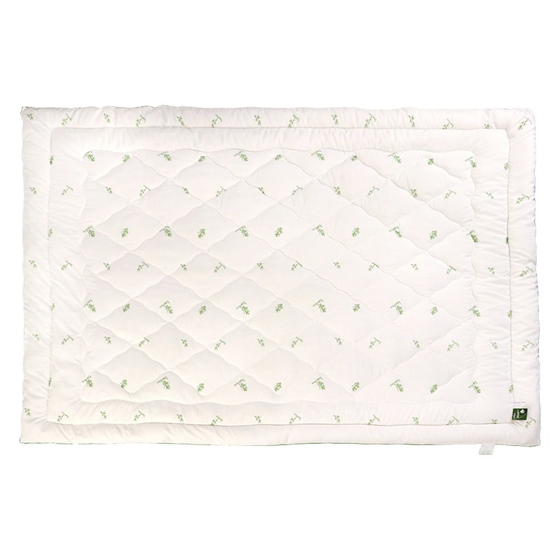 Одеяло бамбуковое Руно, 205х172 см, белый с салатовым (316.52_Bamboo Style) - фото 3