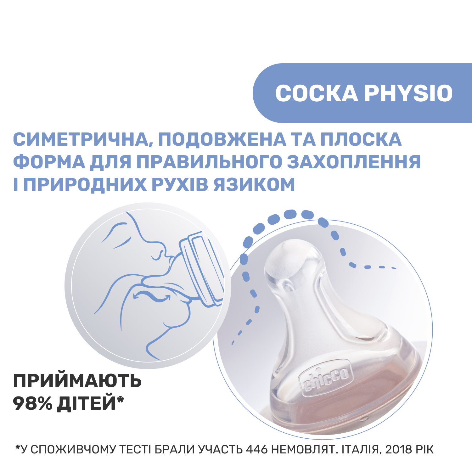 Пляшечка для годування Chicco Well-Being Colors, з силіконовою соскою 2м+, 250 мл, рожева (28623.11) - фото 5