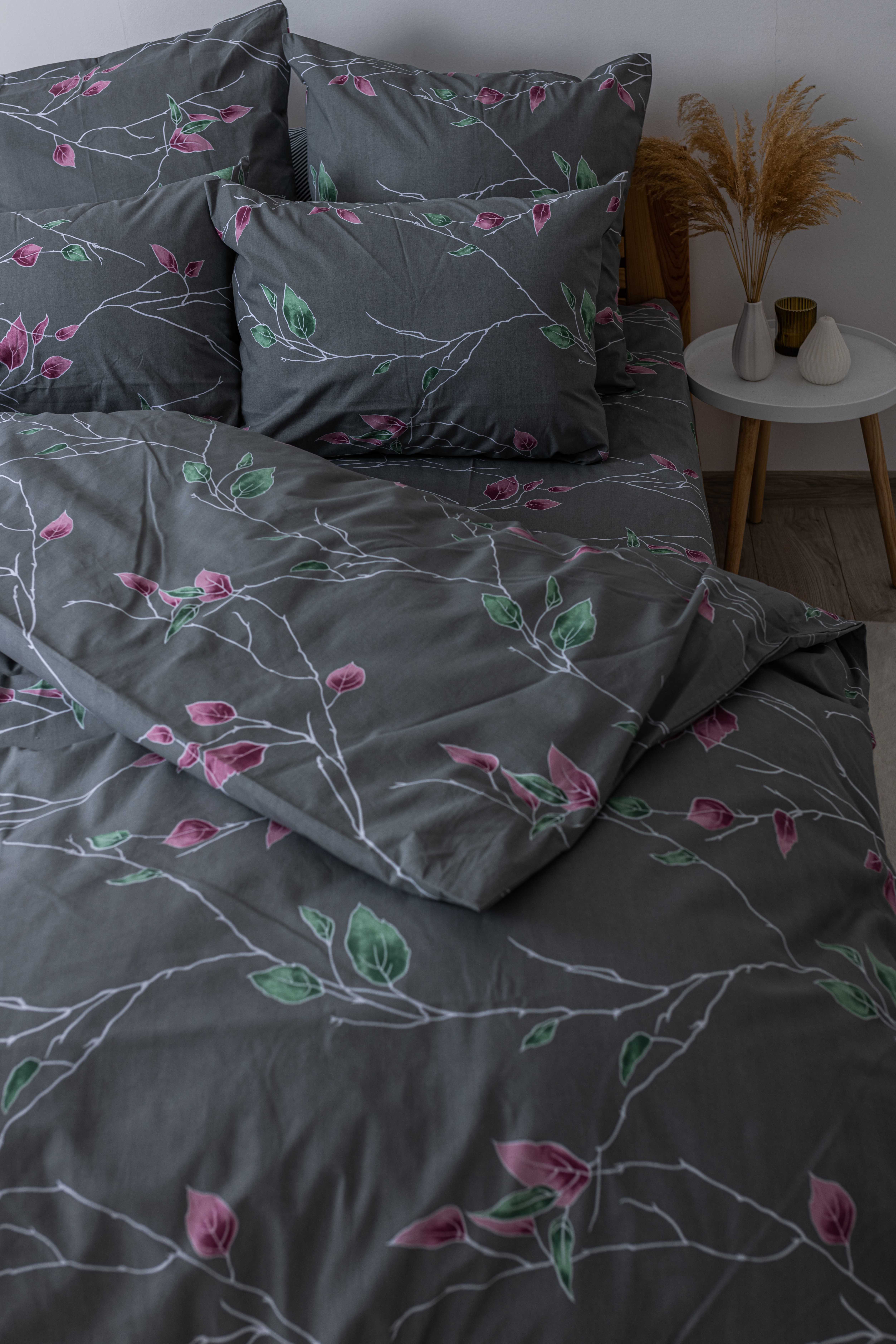 Комплект постельного белья ТЕП Soft dreams Branch On Grey полуторный темно-серый (2-03857_25653) - фото 4