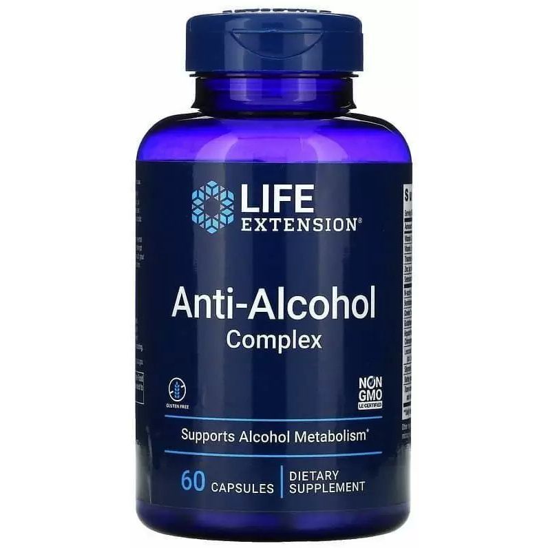 Антиалкогольный комплекс Life Extension Anti-Alcohol Complex 60 вегетарианских капсул - фото 1