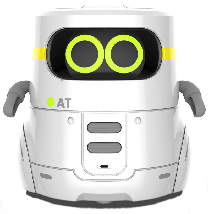 Розумний робот AT-Robot з сенсорним керуванням та навчальними картками, українська мова, білий (AT002-01-UKR) - фото 1