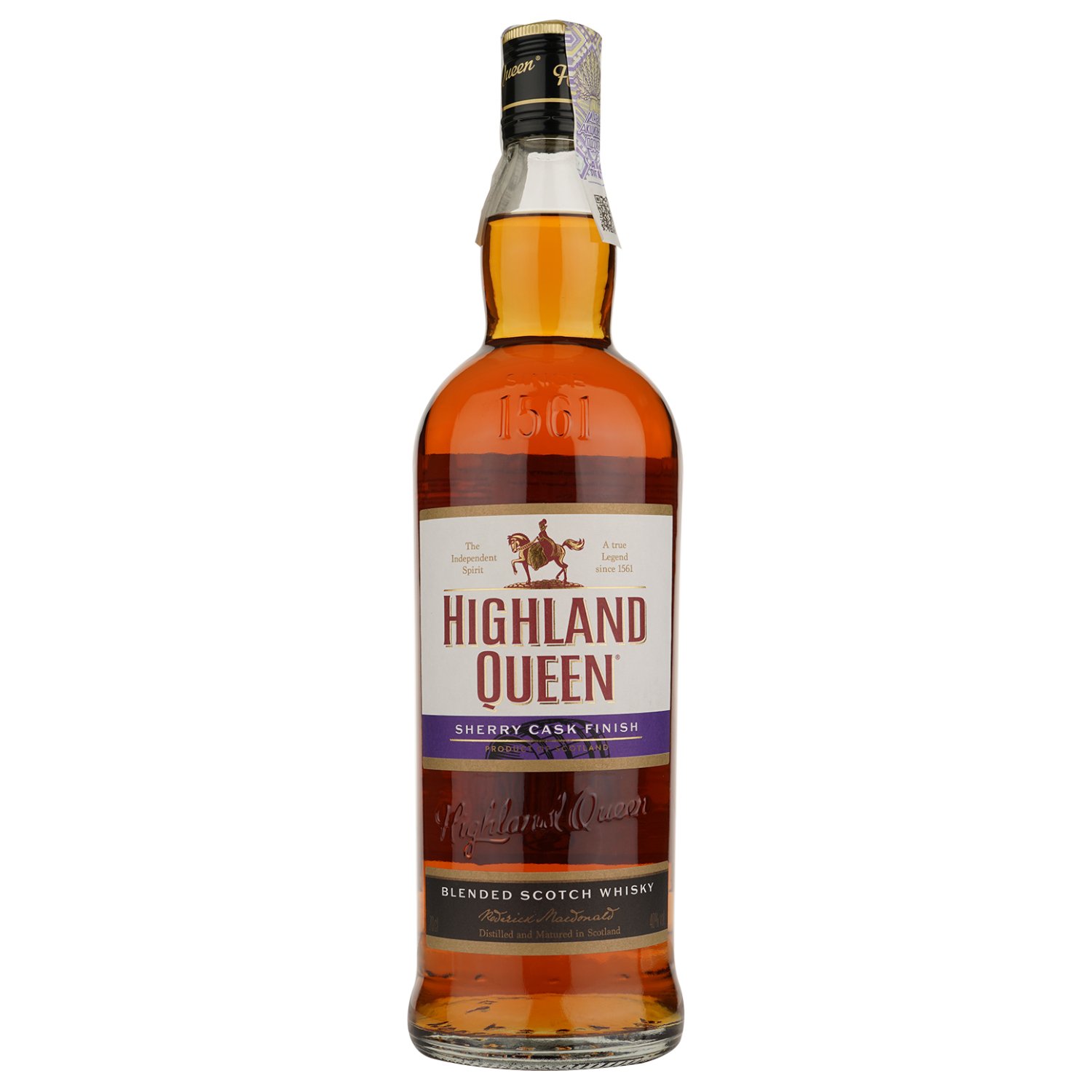 Віскі Highland Queen Sherry Cask Finish Blended Scotch Whisky, 40%, 0,7 л - фото 1